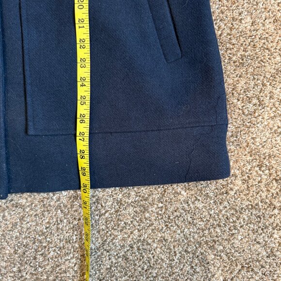CoffeeShop Emmalise Faux Fur Lined Hood Wool Toggle Coat, Size Large, Navy - Picture 13 of 14